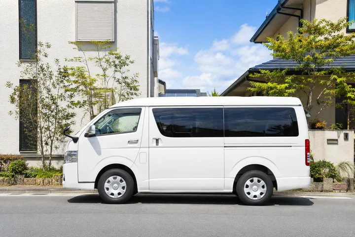 無料送迎の車